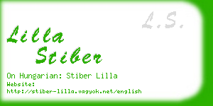 lilla stiber business card